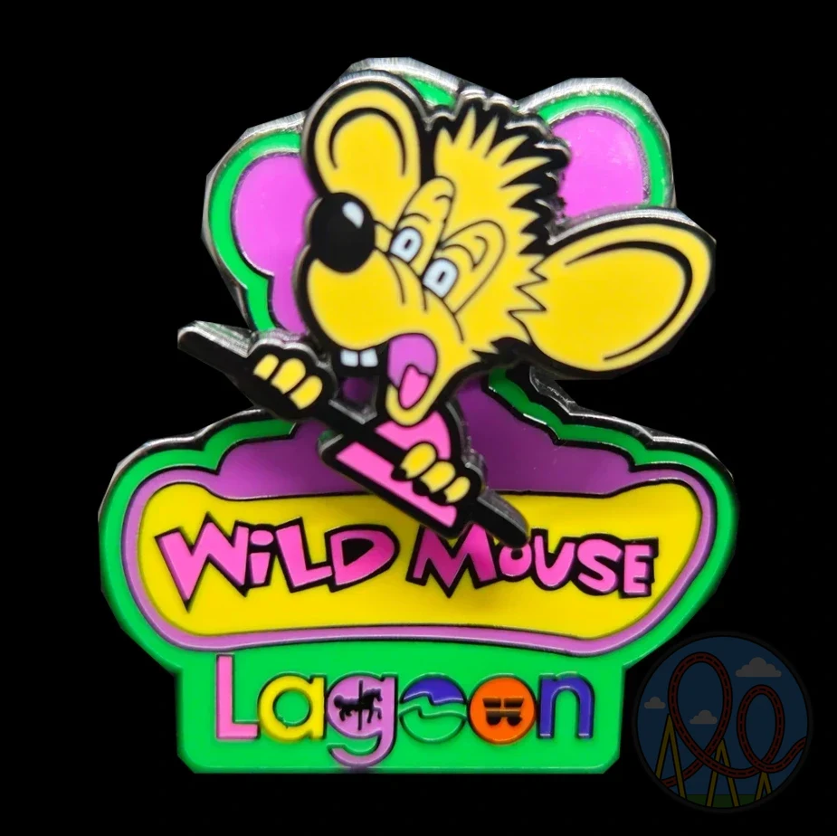 Wild Mouse amusement park pin