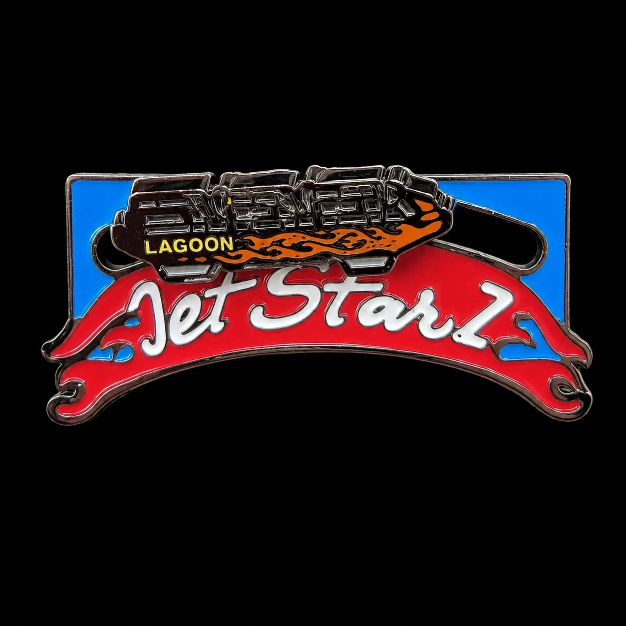 Jet Star 2 (Orange Flame Slider) amusement park pin