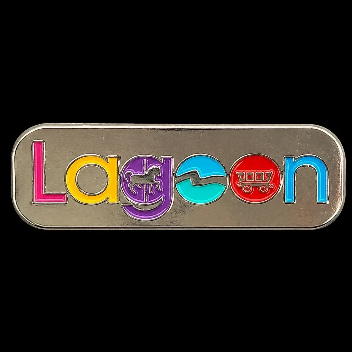 Lagoon Multicolor Logo amusement park pin