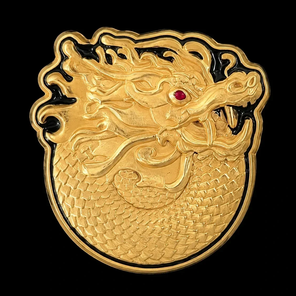 Primordial Gold Dragon amusement park pin