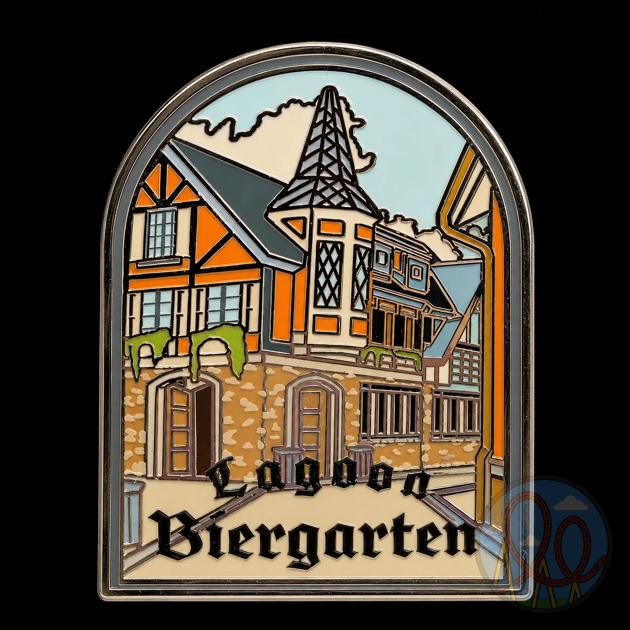 Biergarten Architecture amusement park pin