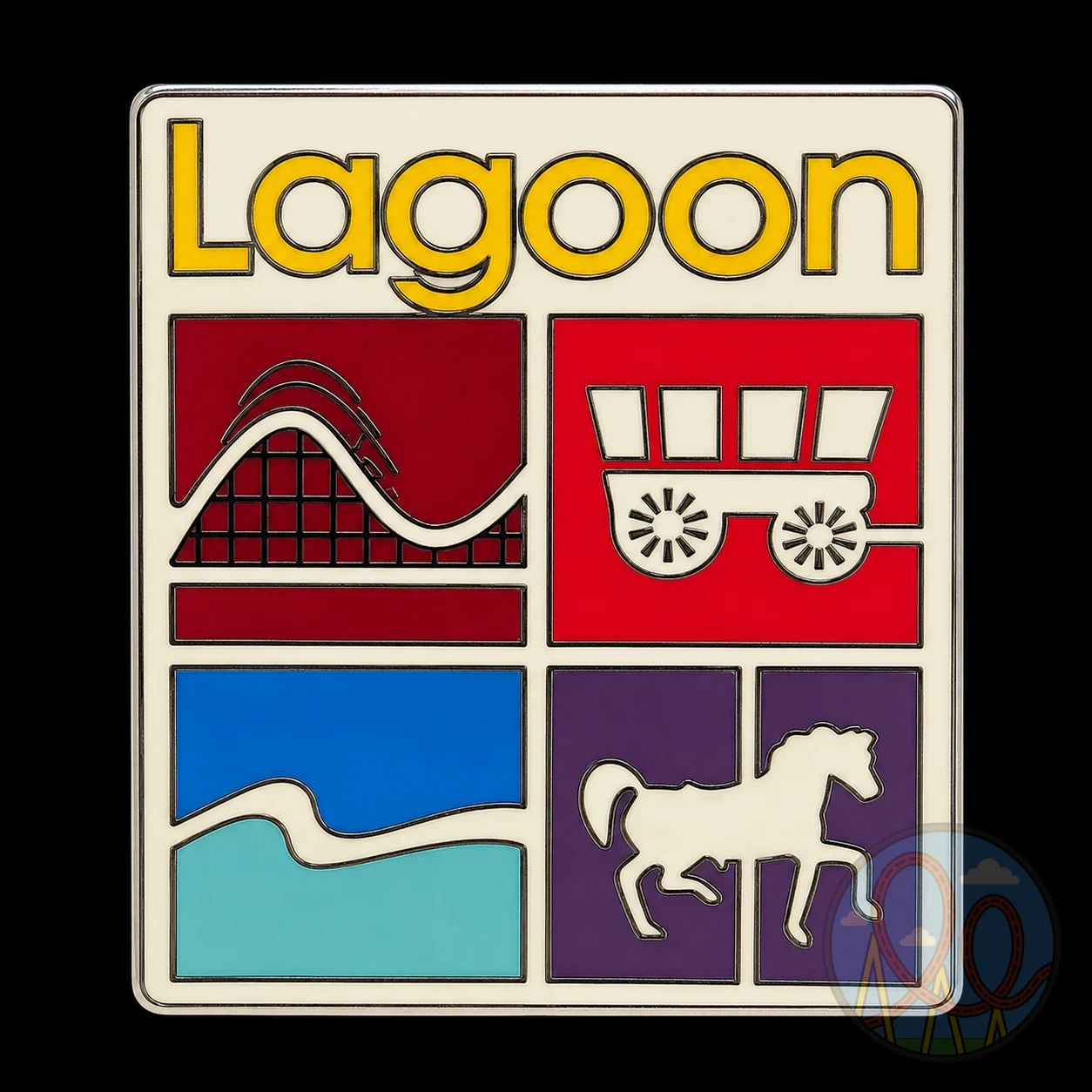 Lagoon – Logo amusement park pin