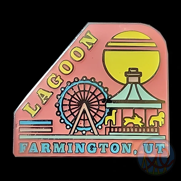 Pastel Lagoon Scape amusement park pin