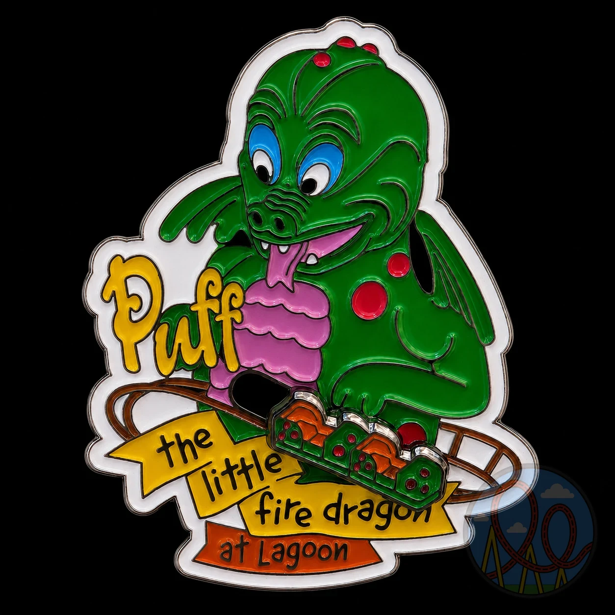 Puff the Little Fire Dragon amusement park pin