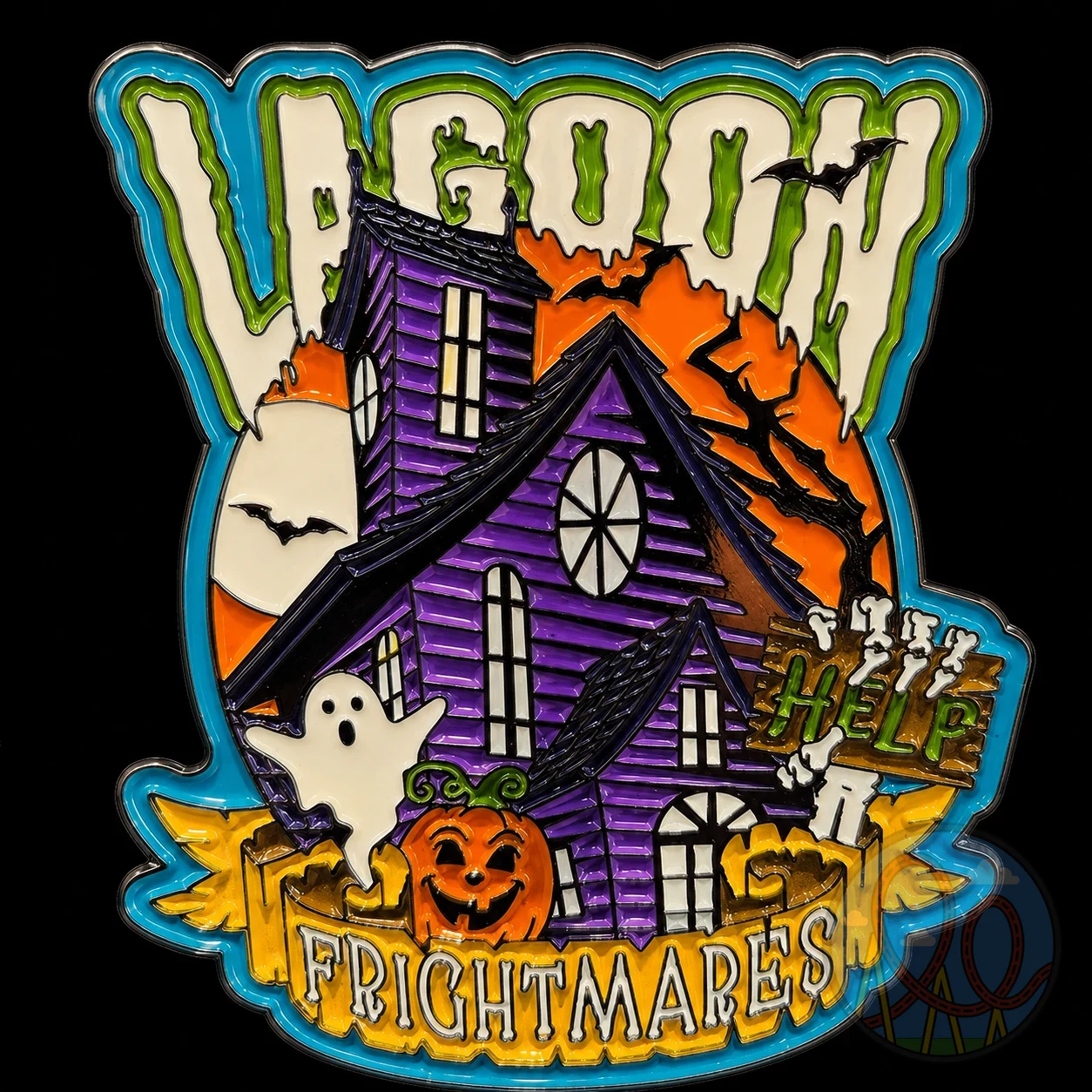 Lagoon Frightmares – Haunted House amusement park pin