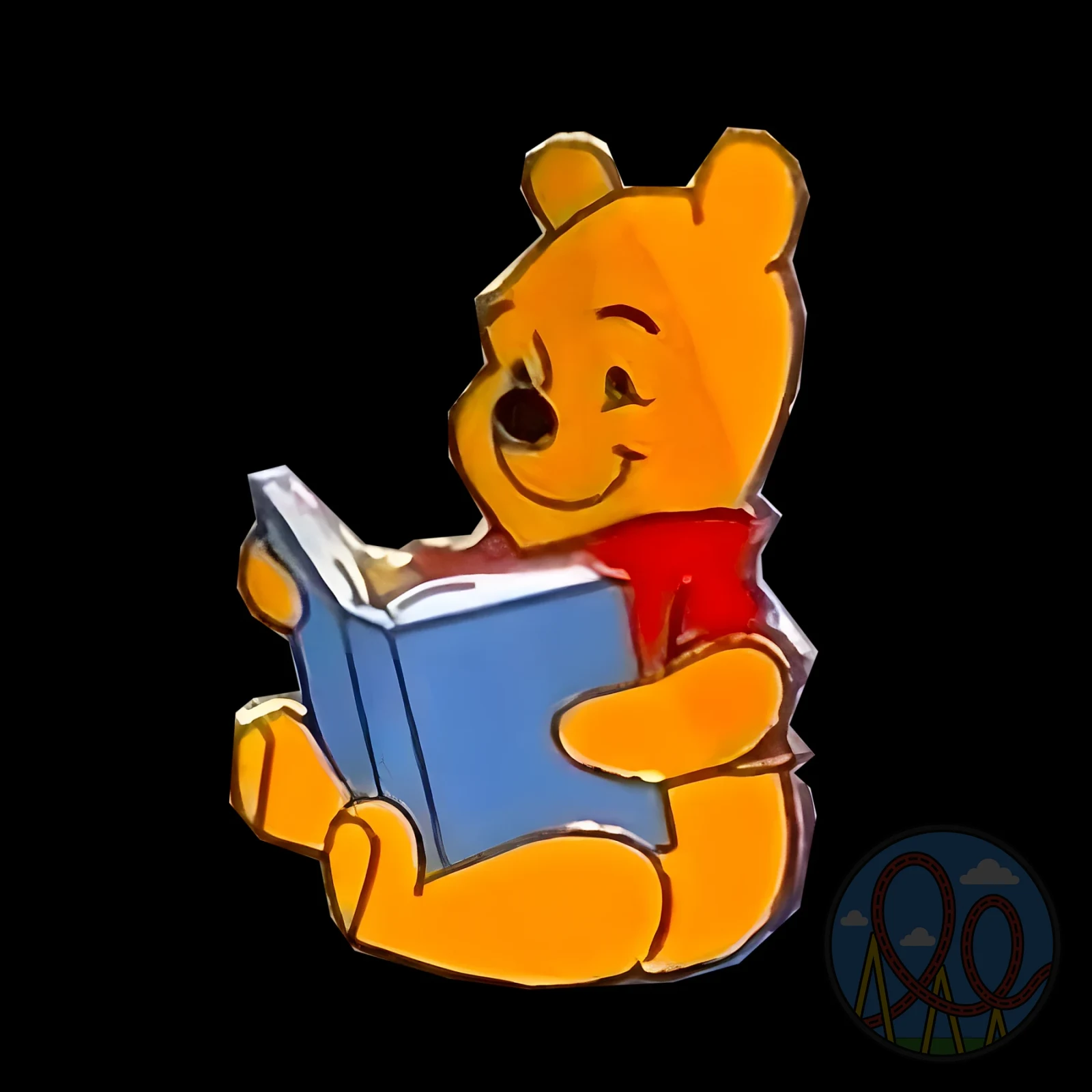 Winnie the Pooh Reading amusement park pin