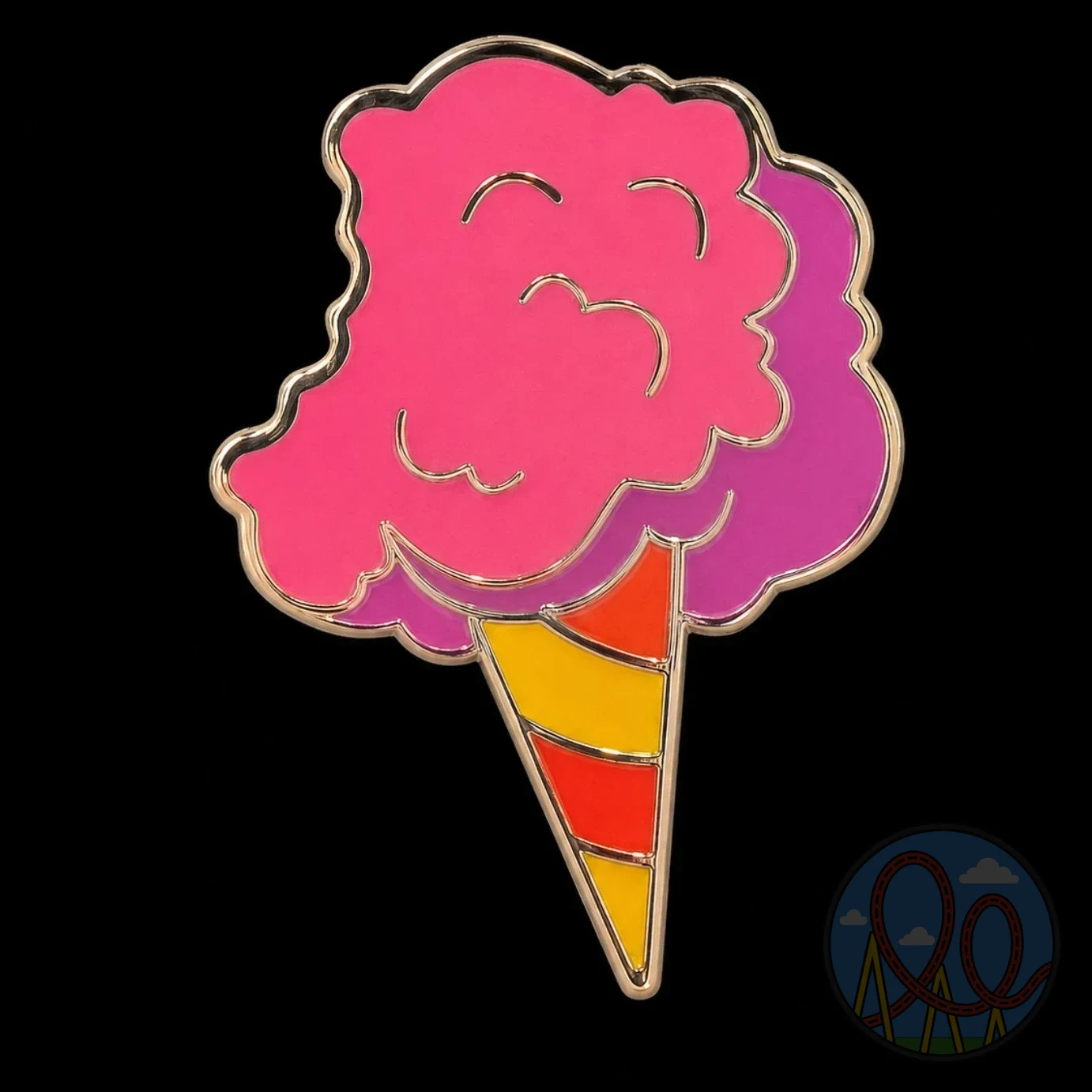 Lagoon – Cotton Candy Cone amusement park pin