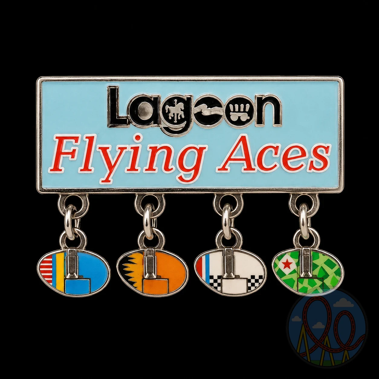 Lagoon Flying Aces amusement park pin