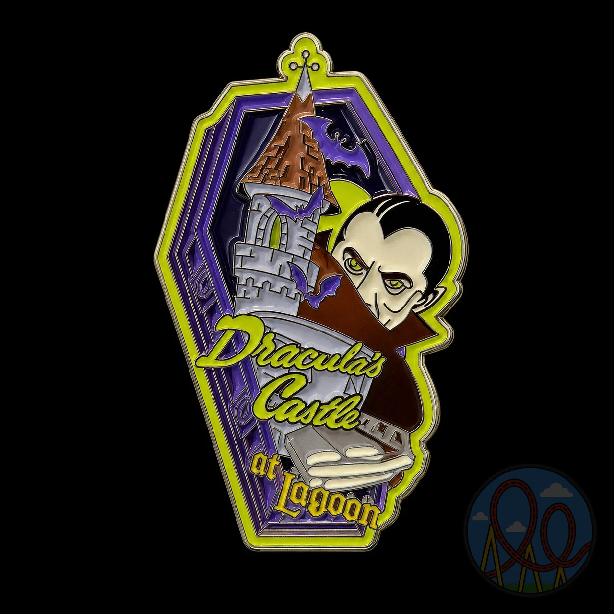 Dracula's Castle amusement park pin