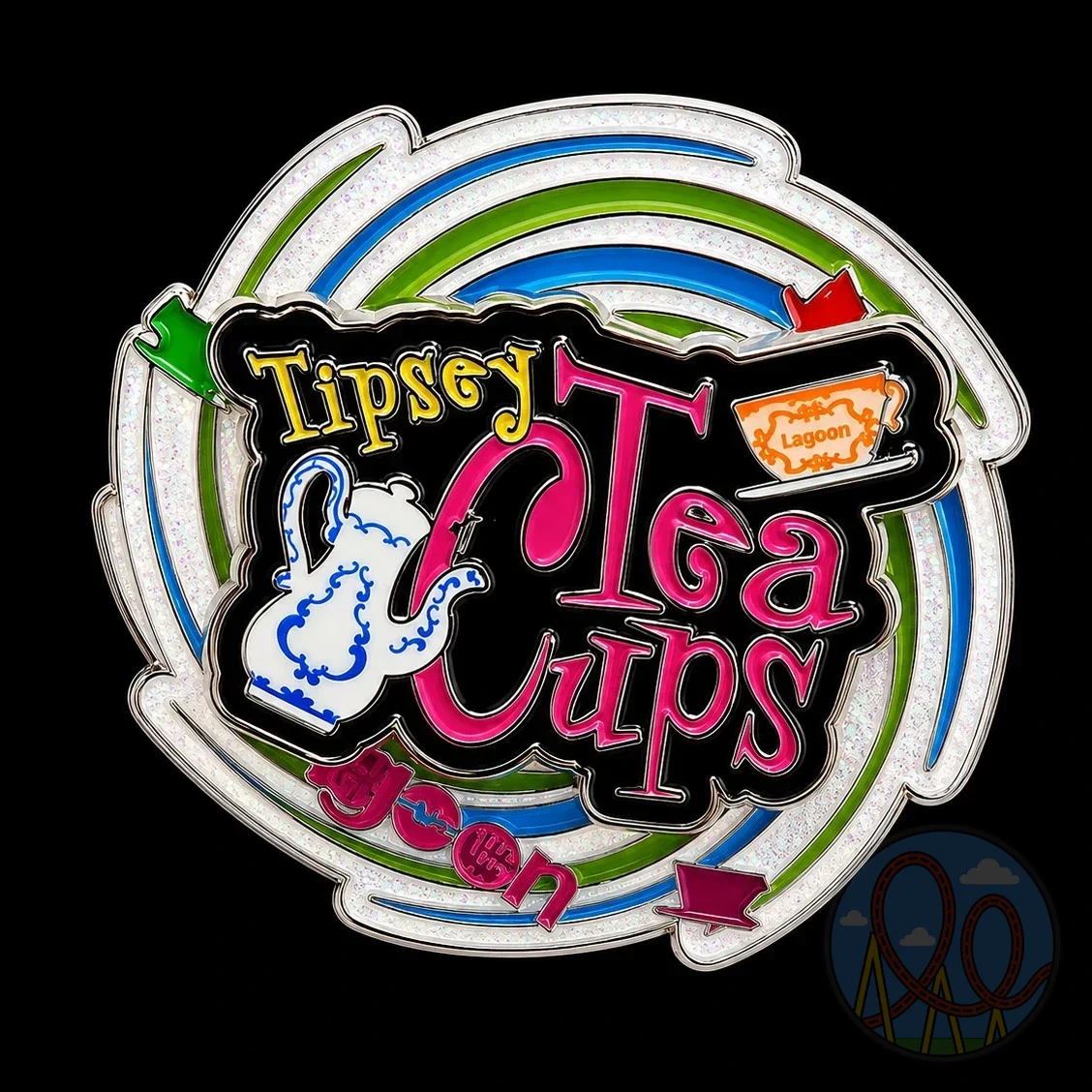 Lagoon – Tipsey Tea Cups amusement park pin