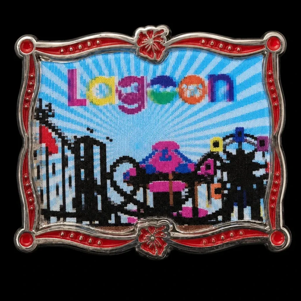 Lagoon Midway Scene Pin amusement park pin