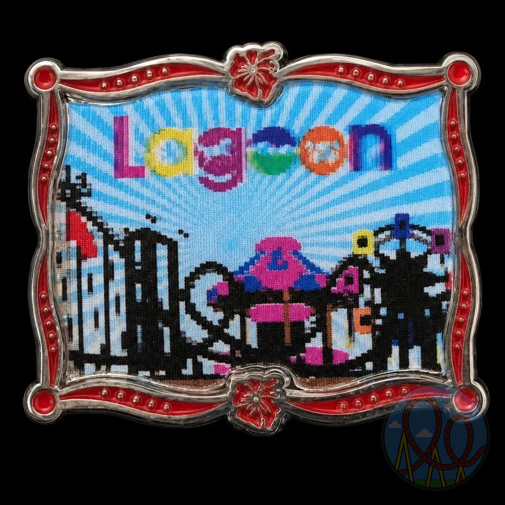 Lagoon Midway Scene Pin amusement park pin