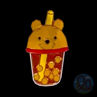 Winnie the Pooh With Boba Cup