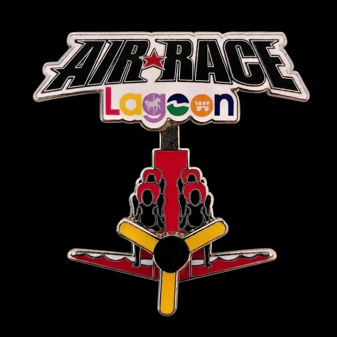 Air Race (Swinging Plane) amusement park pin