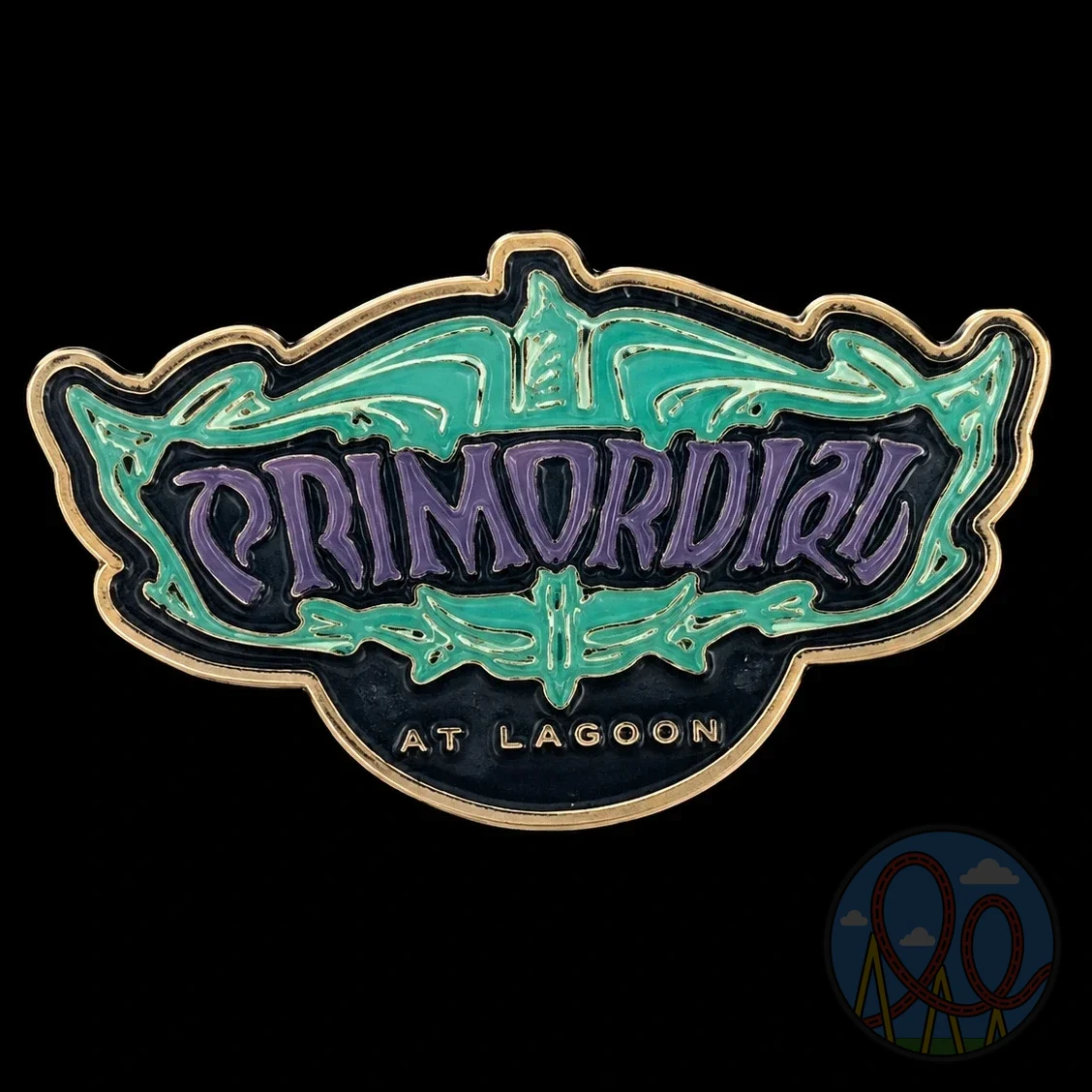 Primordial at Lagoon – Logo amusement park pin