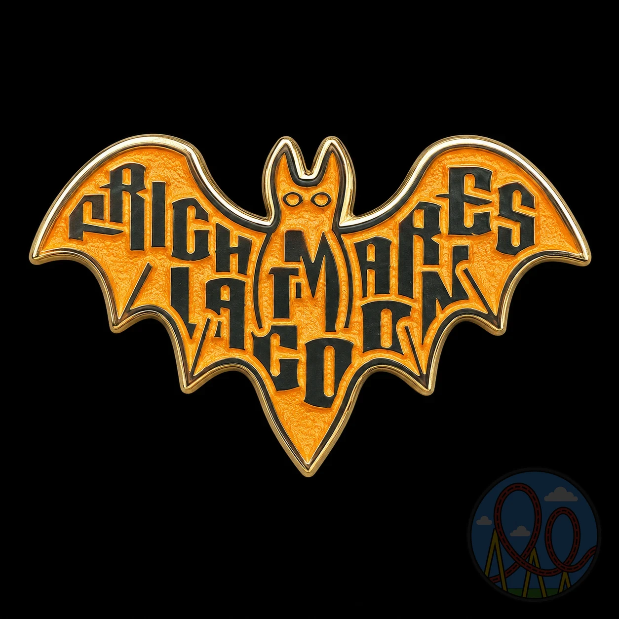 Lagoon Frightmares – Flying Bat amusement park pin