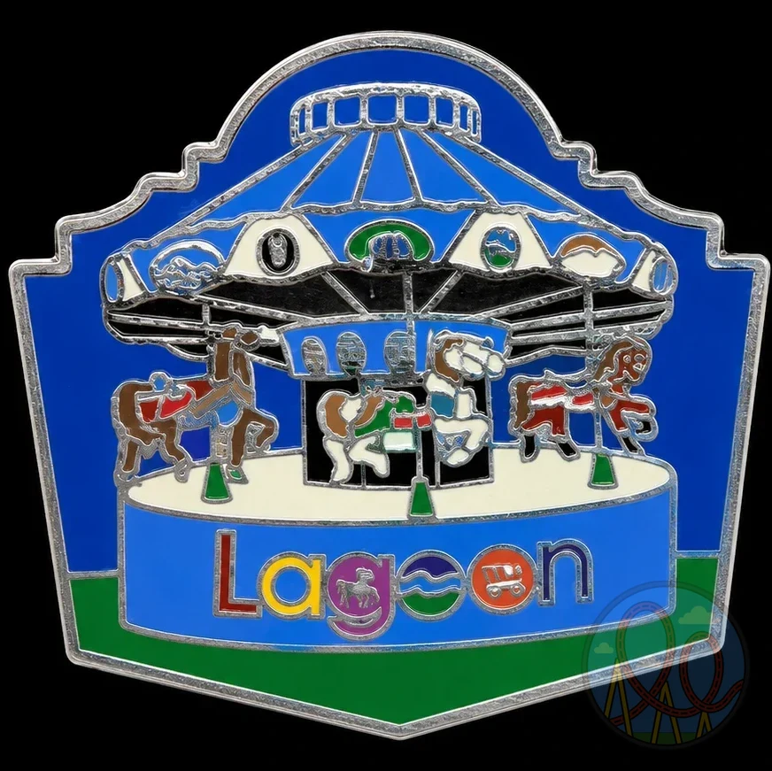 Lagoon – Carousel Ride Crest amusement park pin