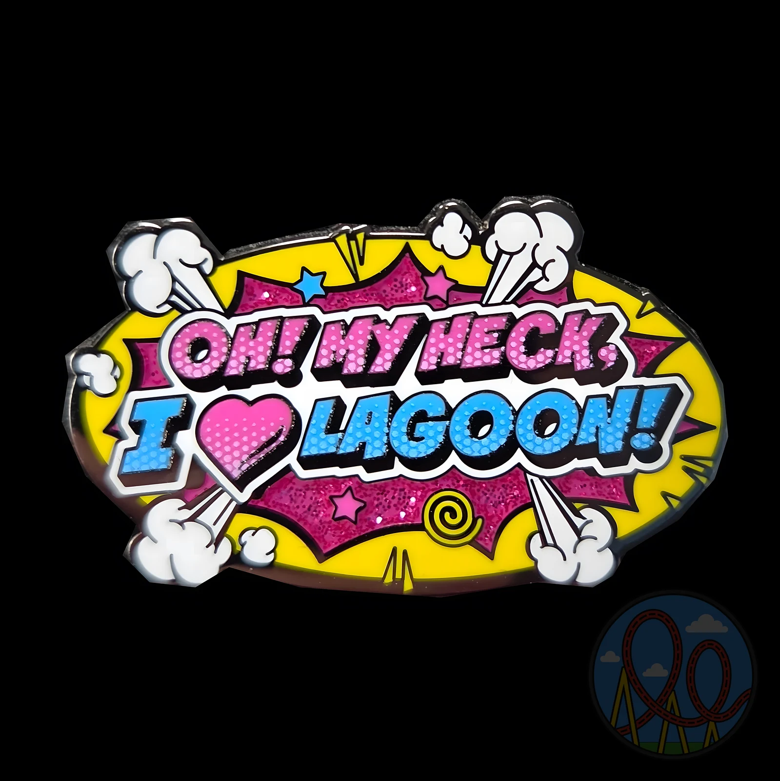 Oh! My Heck I ❤️ Lagoon amusement park pin