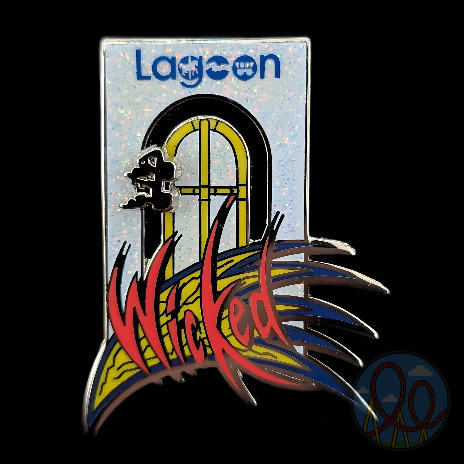 Wicked Tower amusement park pin