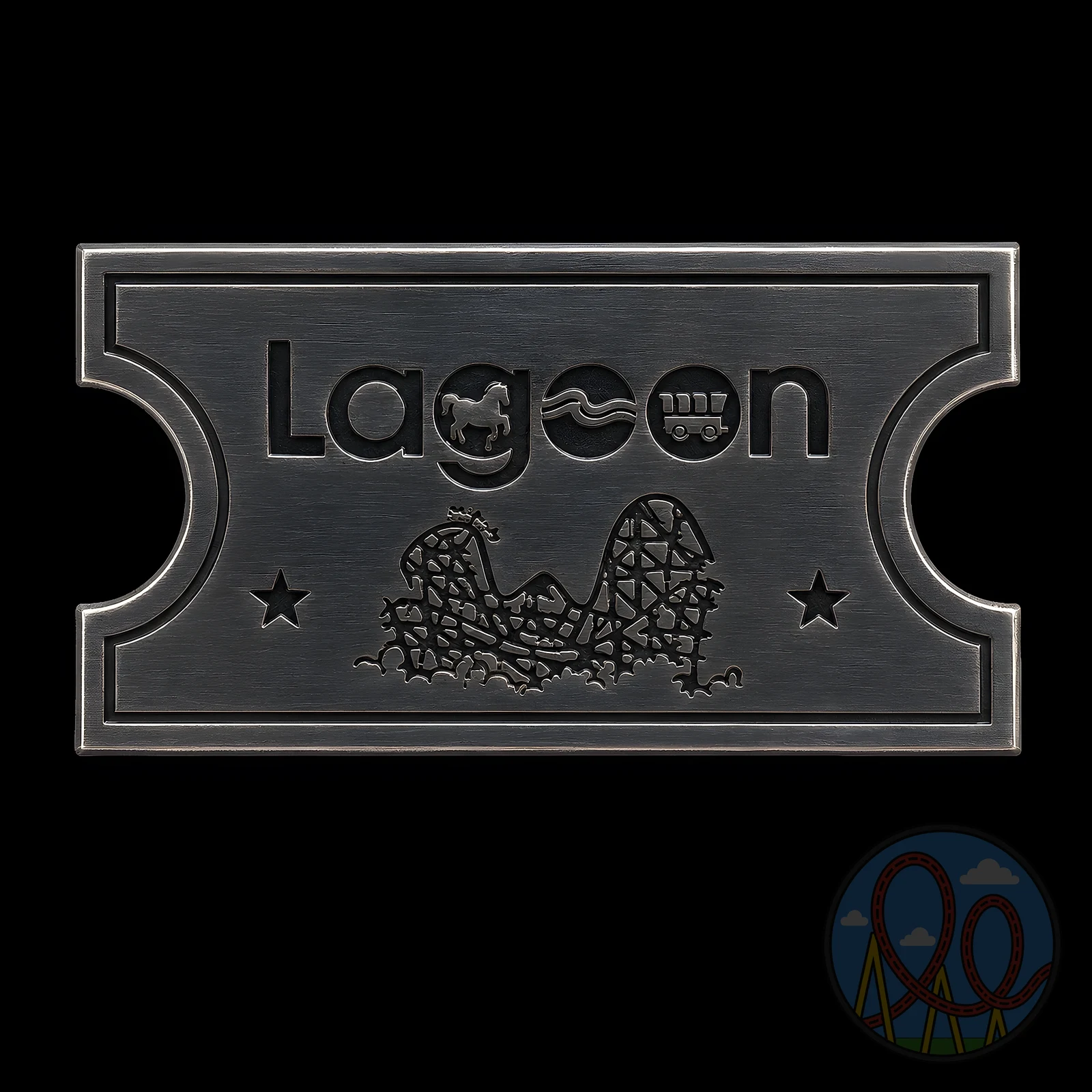 Lagoon (Ticket) amusement park pin