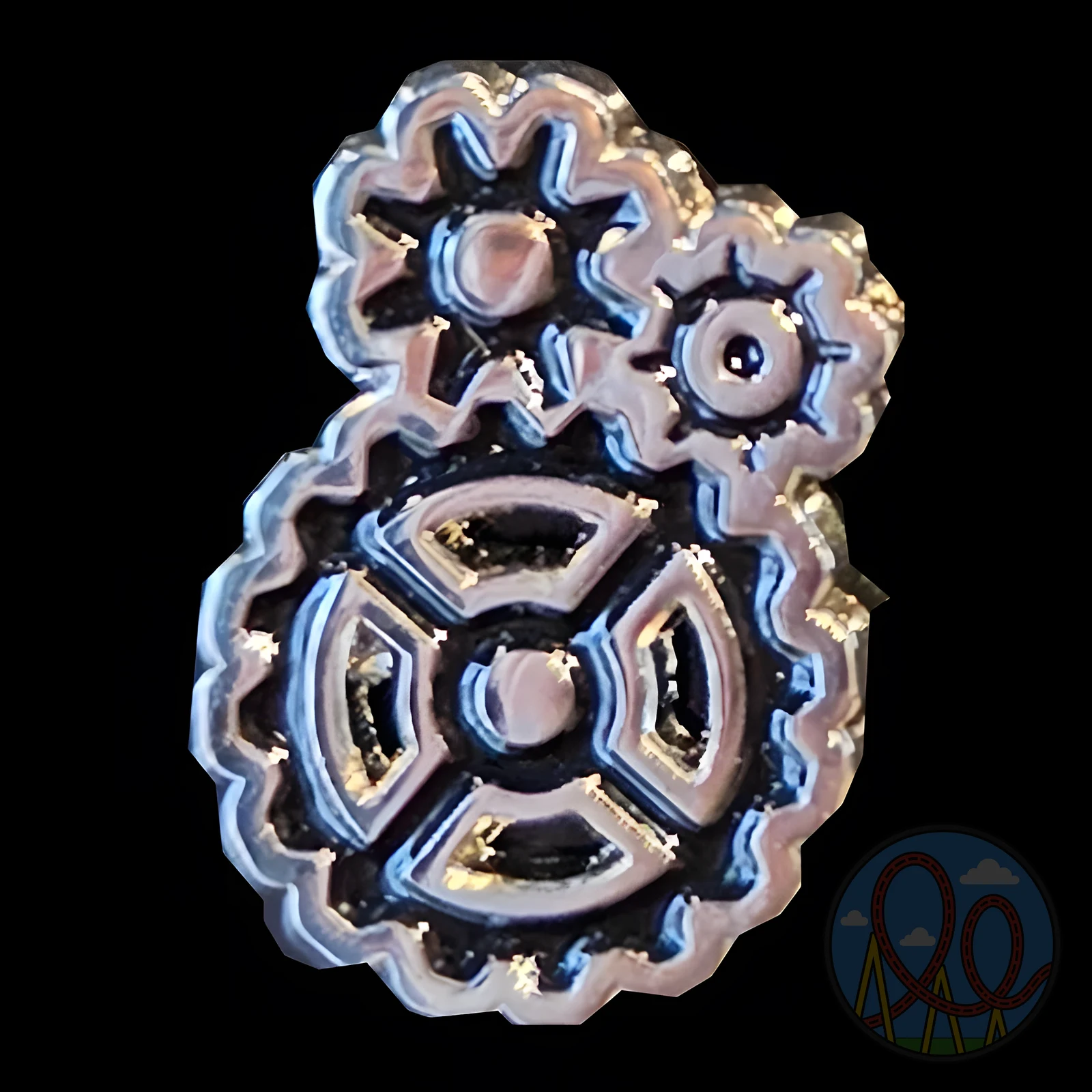 District Gears amusement park pin