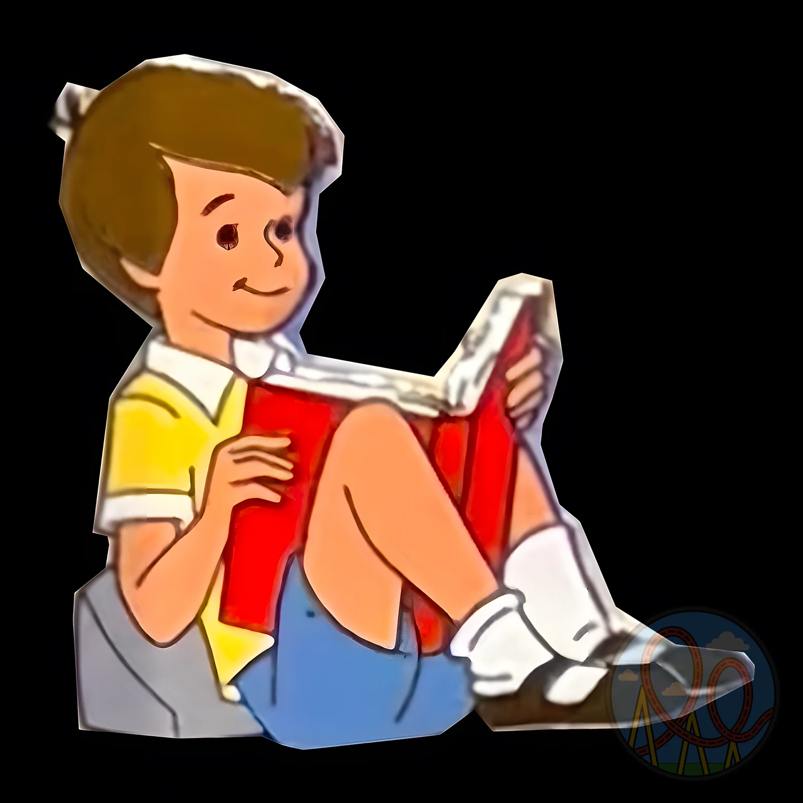 Christopher Robin Reading amusement park pin