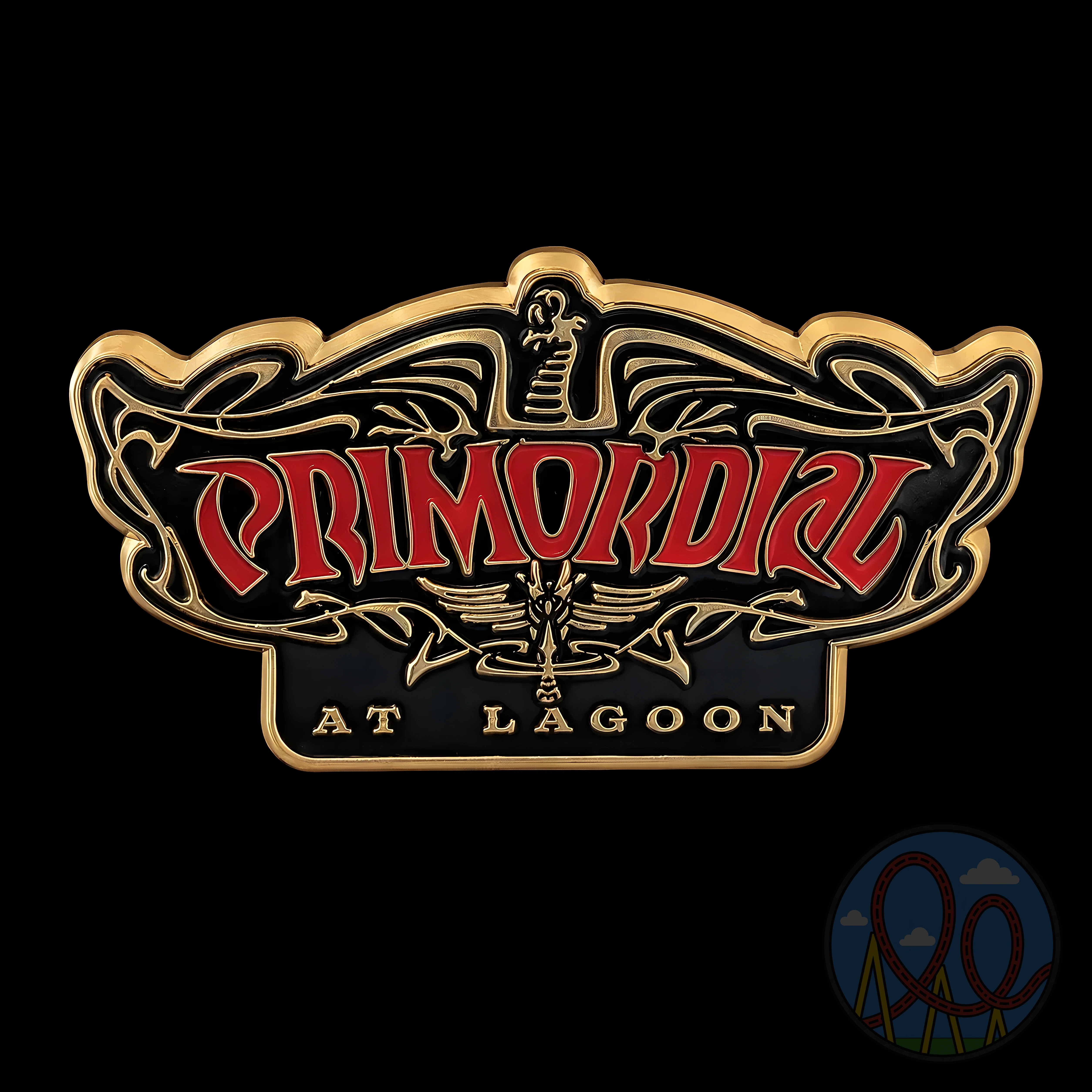 Primordial Logo (Gold & Red)