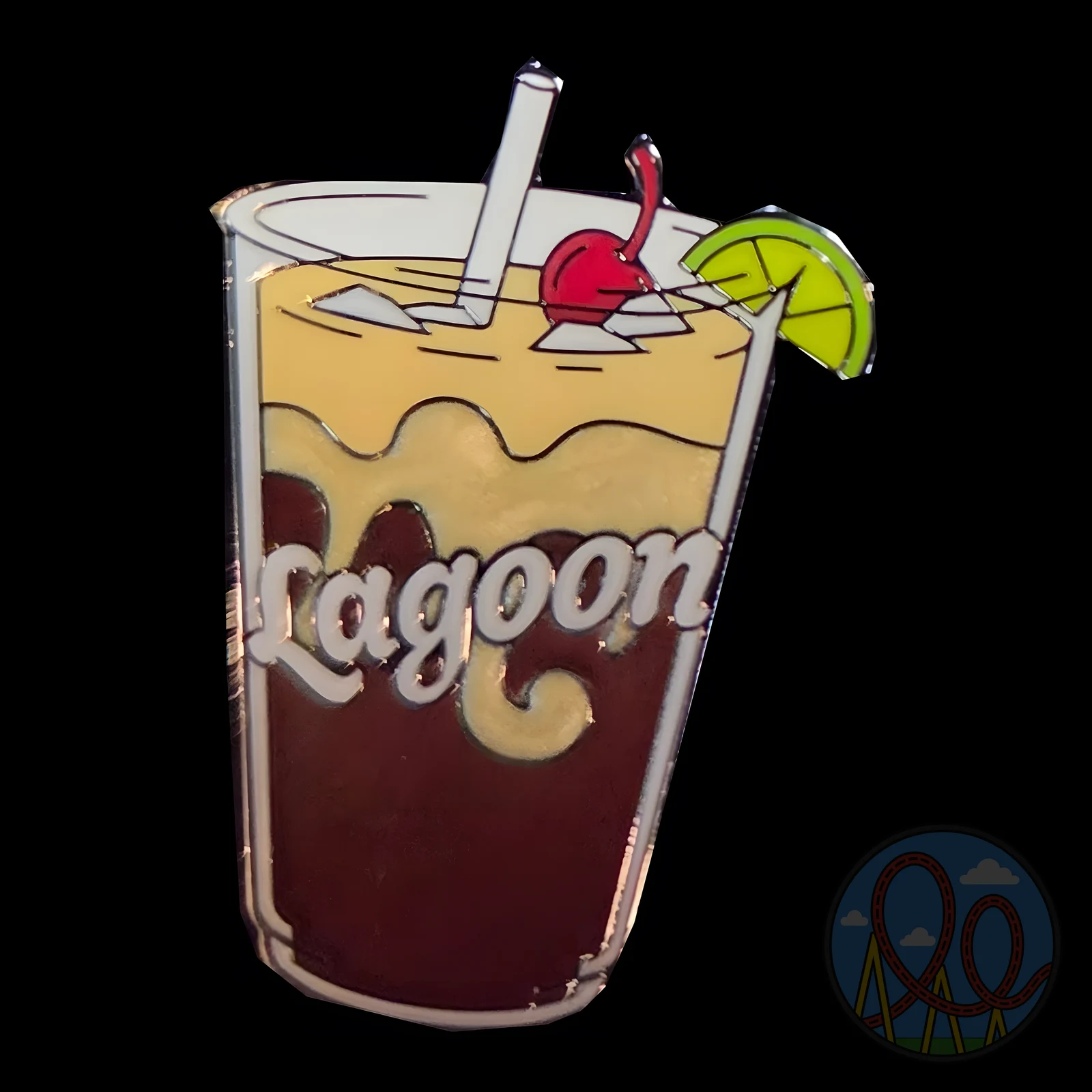 Lagoon Drink amusement park pin