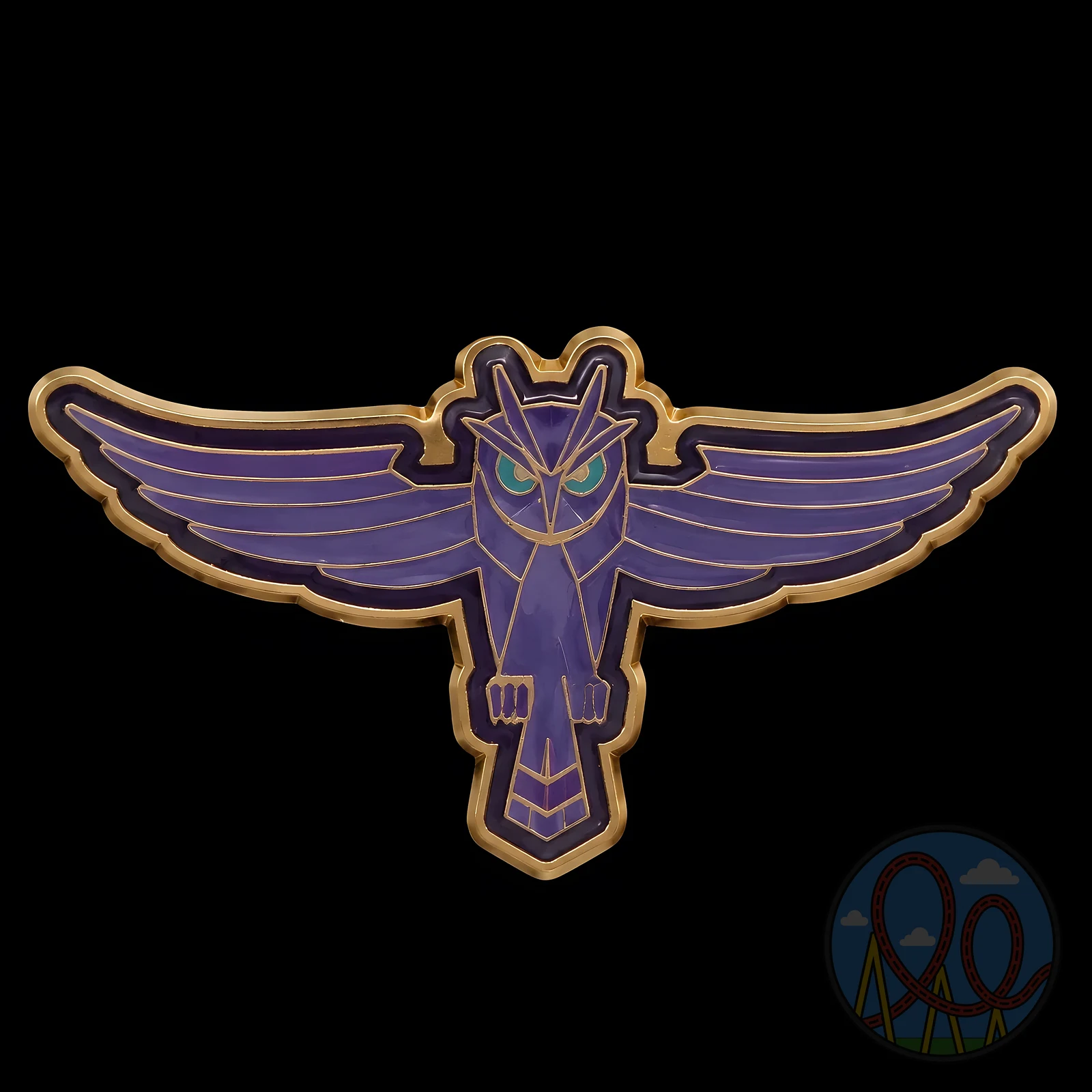 Primordial – Purple Owl amusement park pin
