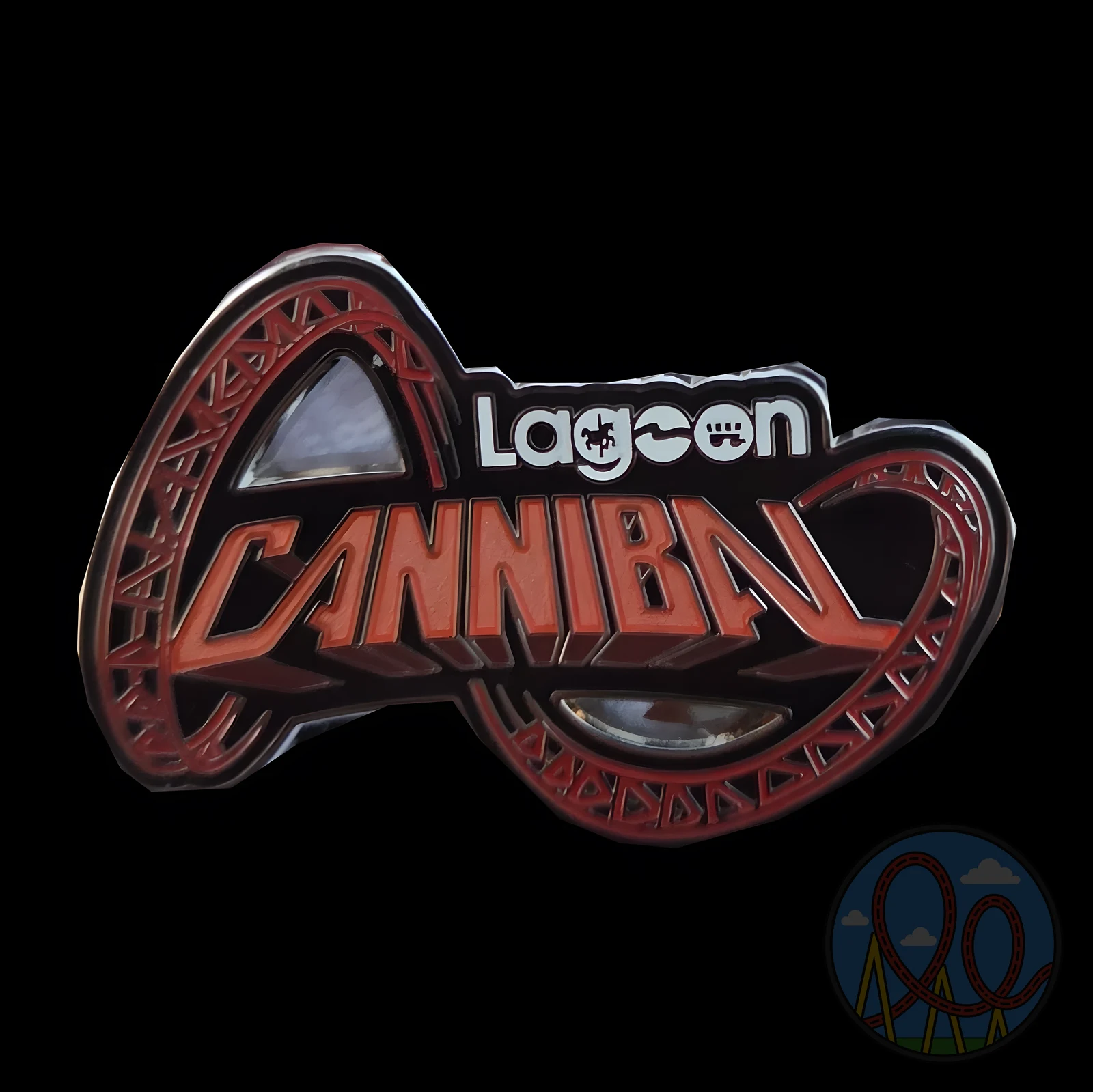 Cannibal amusement park pin