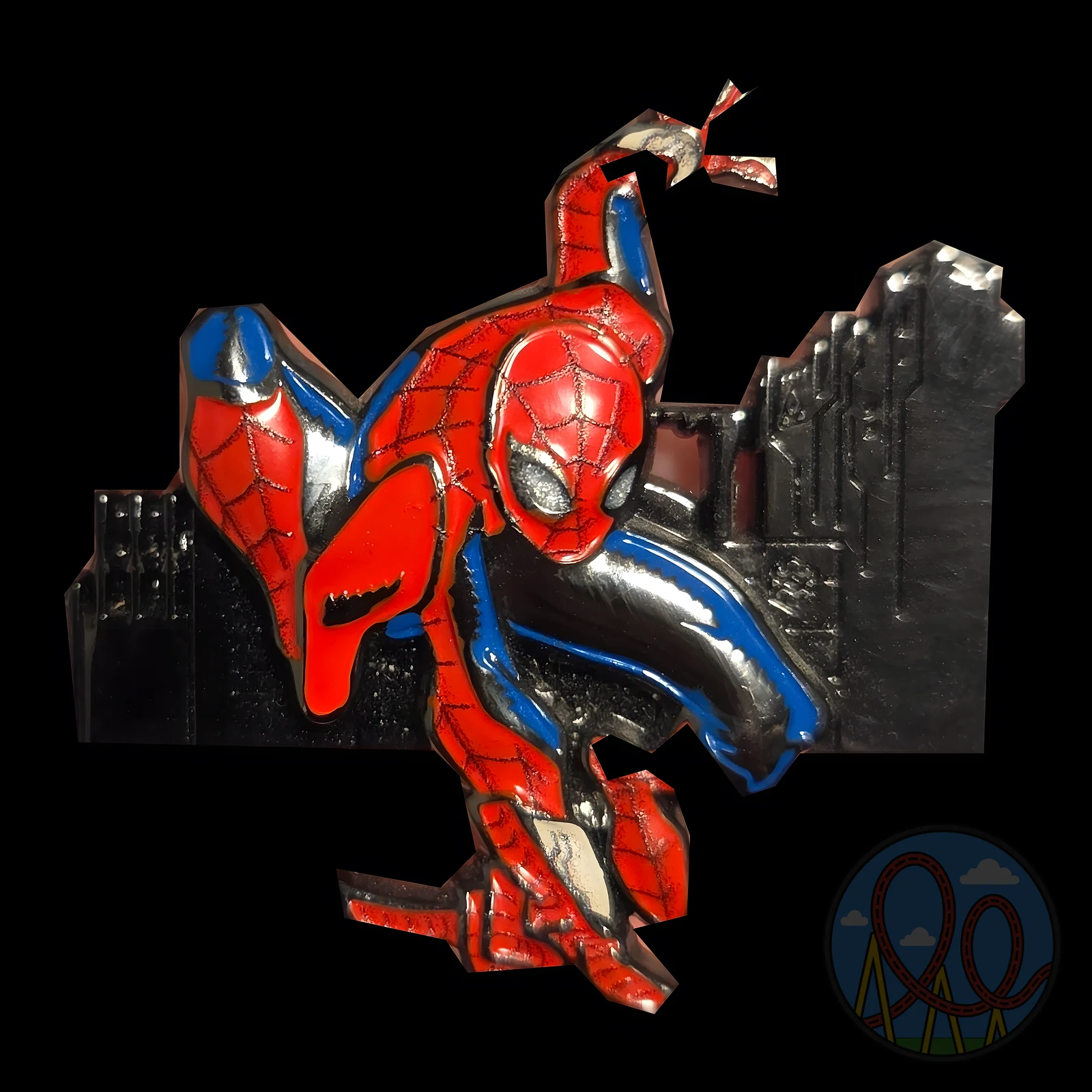 Spider-Man Amazing Elements NYC Skyline Pin amusement park pin