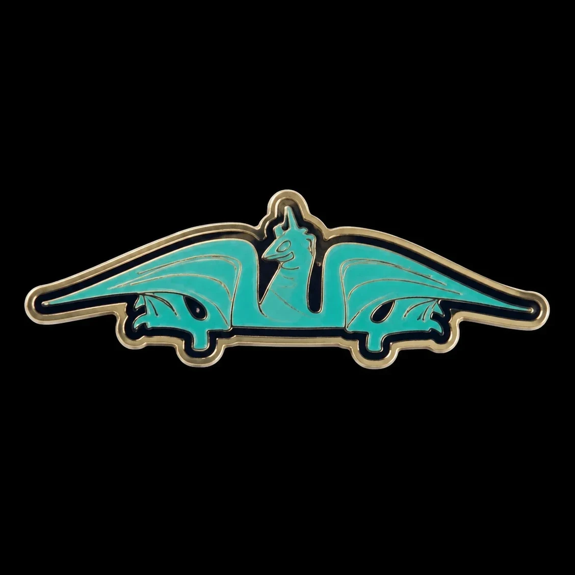 Primordial – Turquoise Dragon amusement park pin