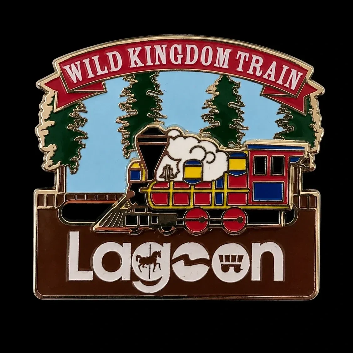 Wild Kingdom Train Pin amusement park pin