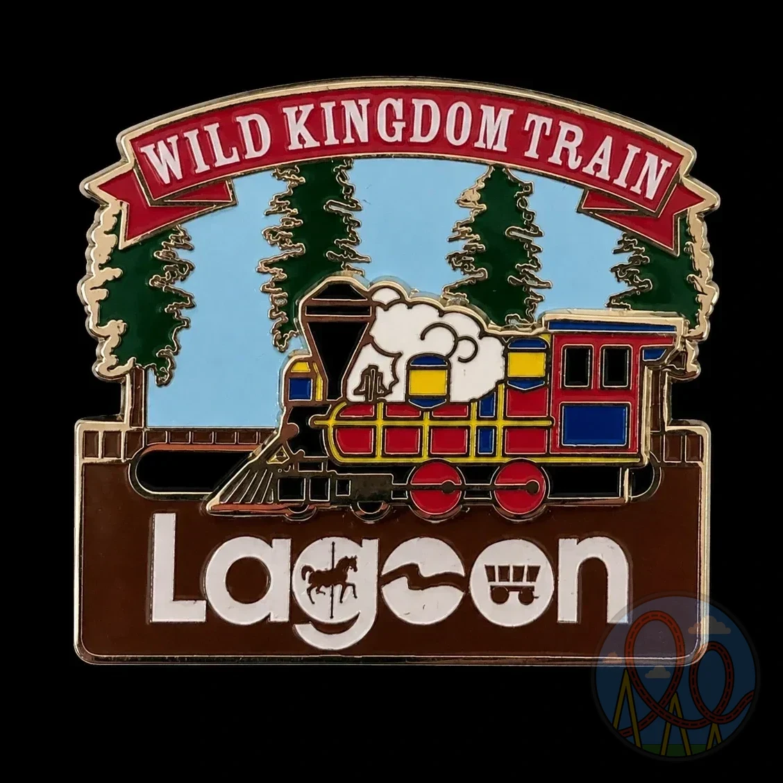 Wild Kingdom Train Pin amusement park pin