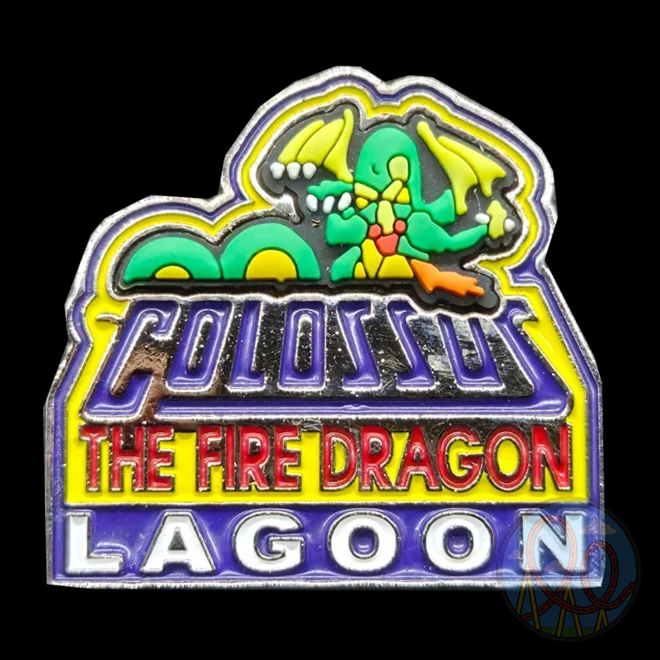 Colosus The Fire Dragon amusement park pin
