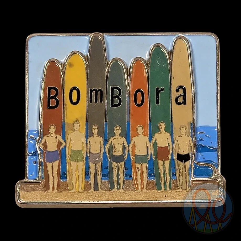 Bombora | Popping Out Surf Boards amusement park pin