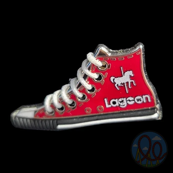 Shoe amusement park pin