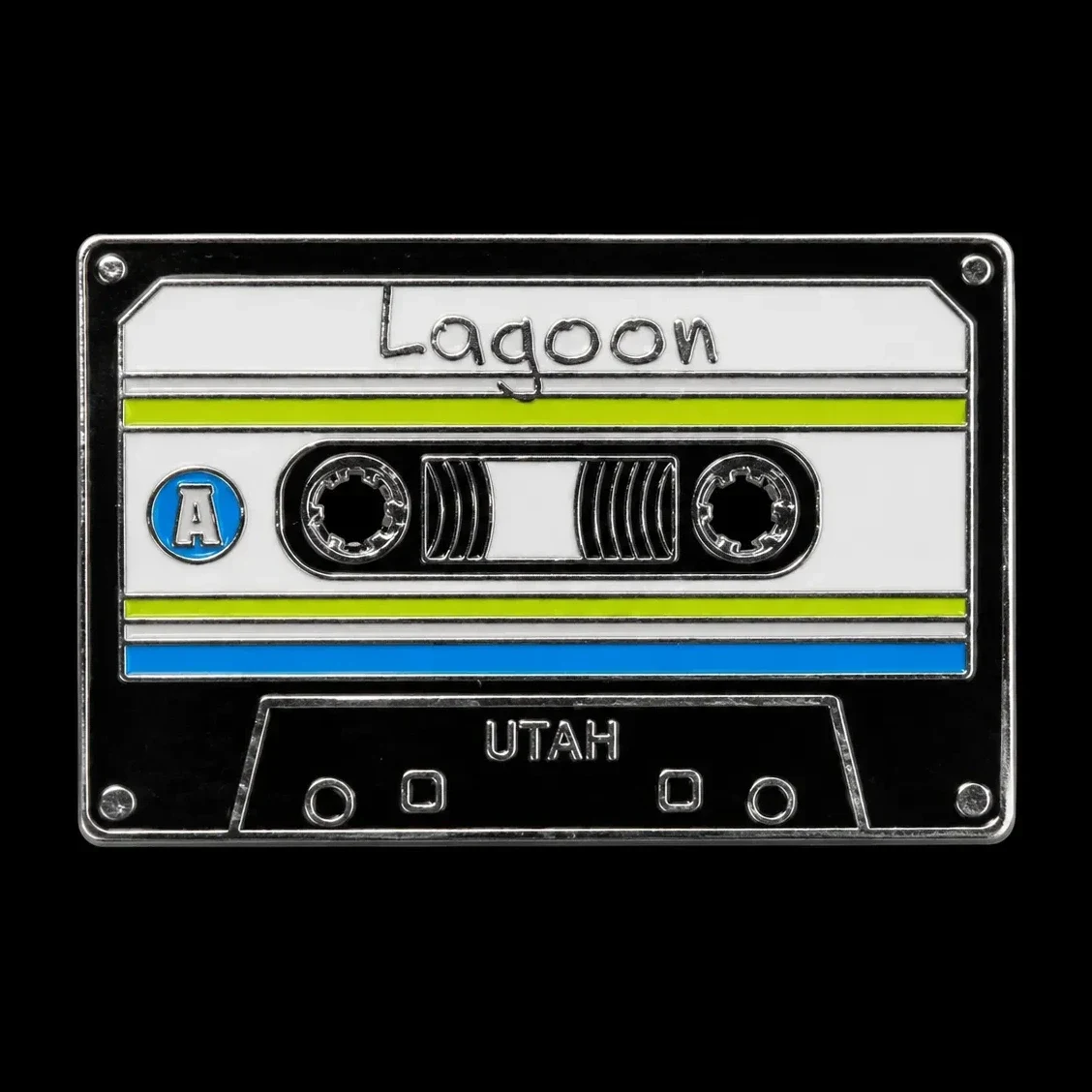 Lagoon Cassette amusement park pin