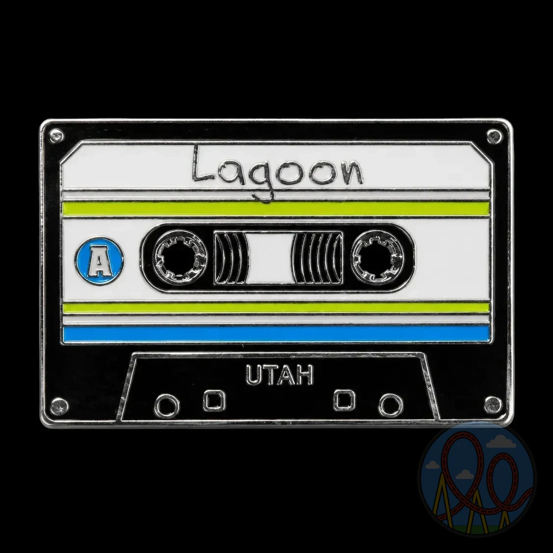Lagoon Cassette amusement park pin