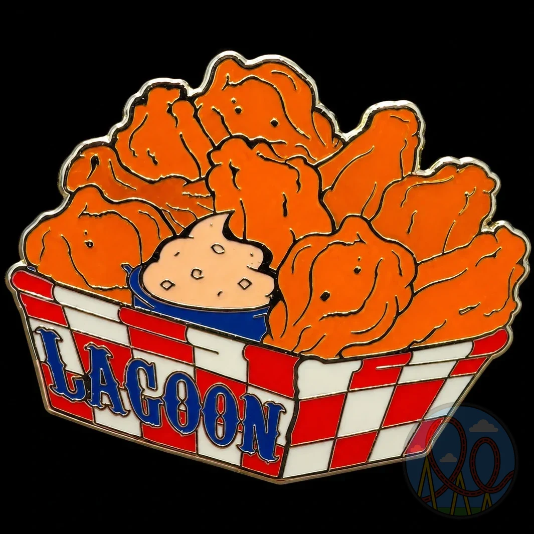 Lagoon – Fried Chicken Basket amusement park pin