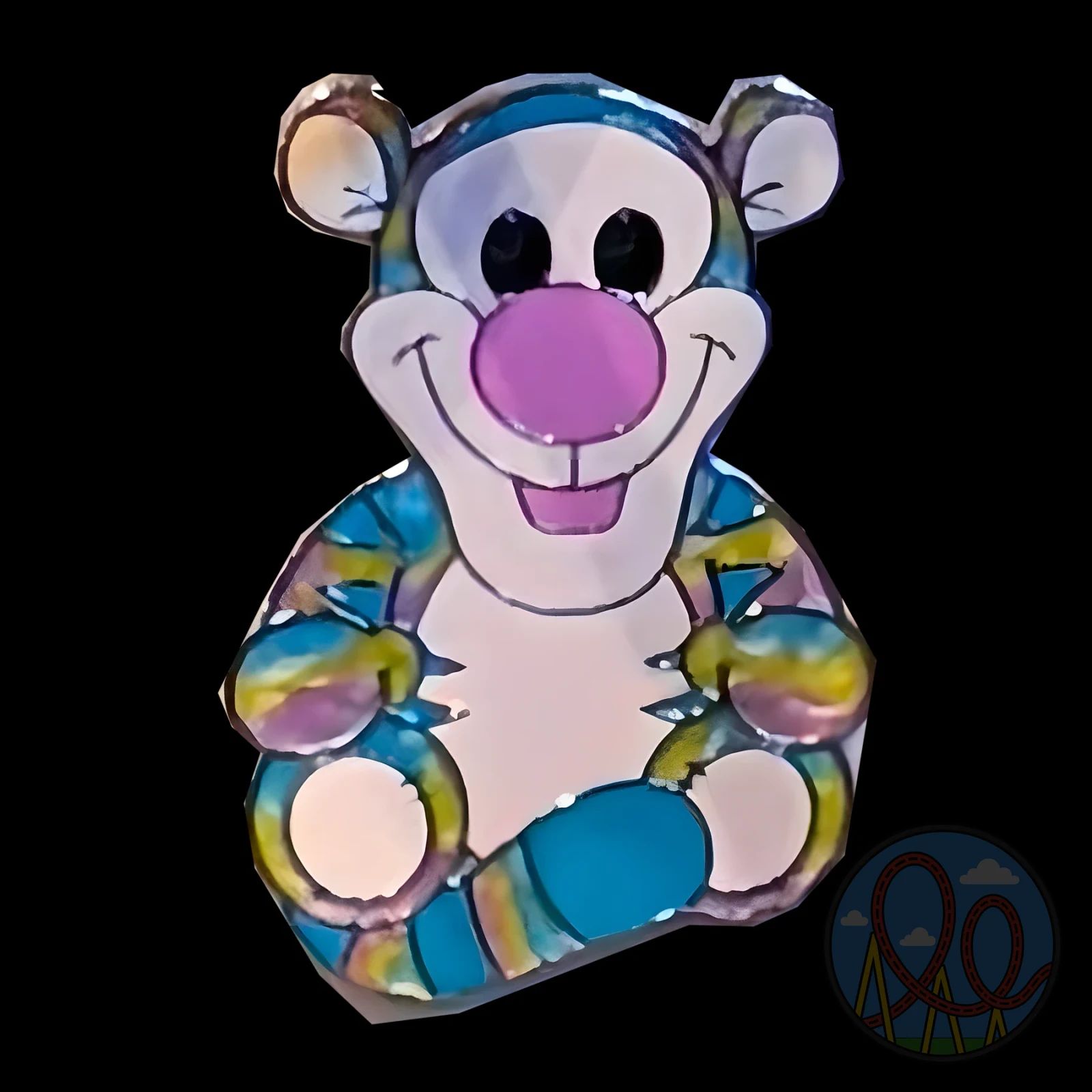 Tigger Rainbow Swirl amusement park pin