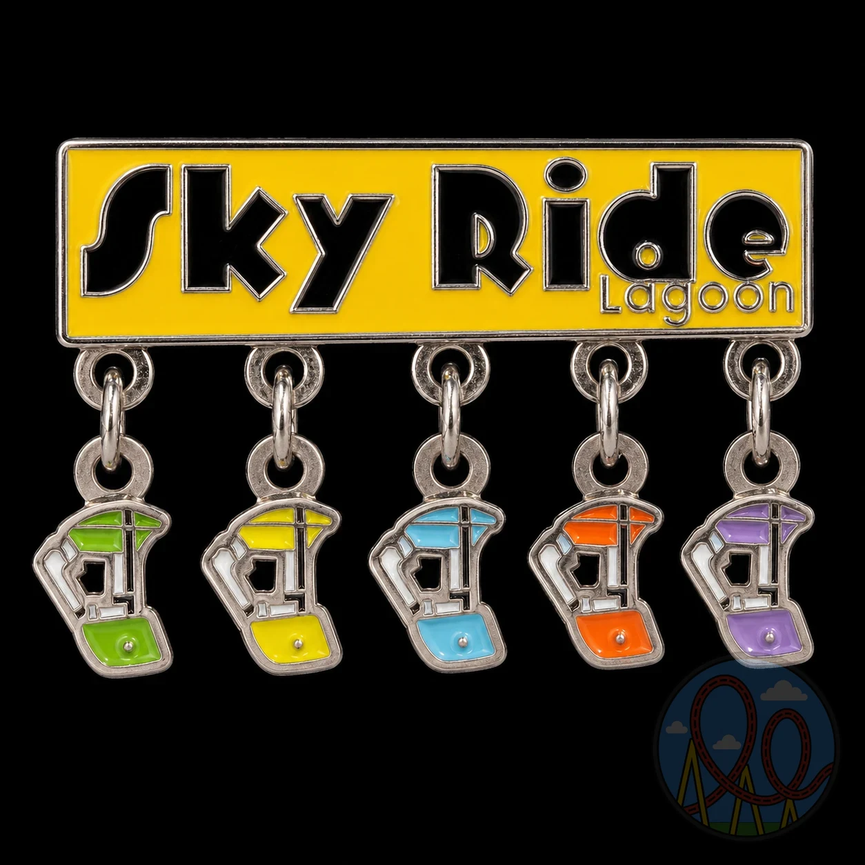 Sky Ride amusement park pin
